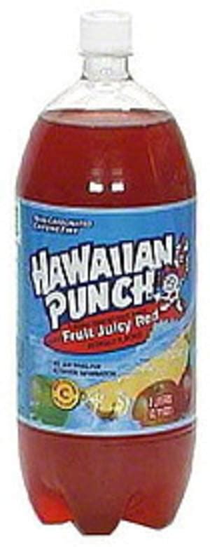 Hawaiian Punch Fruit Juicy Red Fruit Punch - 2 l, Nutrition Information ...