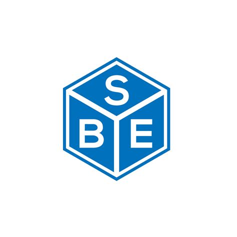 SBE letter logo design on black background. SBE creative initials ...