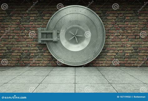 Bank Vault Door Stock Photo - Image: 18719950