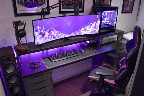 The Top 31 Gaming Desk Ideas | Gaming room setup, Gaming desk, Diy ...