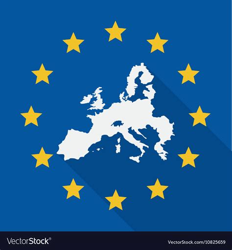 European union flag design Royalty Free Vector Image