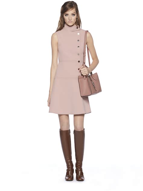 Lyst - Gucci Asymmetric Sleeveless Dress in Pink