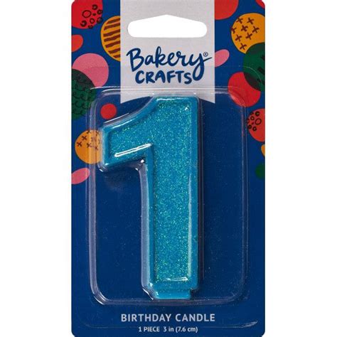 Number 1 Glitter Candle › Sugar Art Cake & Candy Supplies