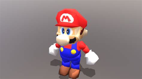 Super Mario 64, Rigged and fixed textures - Download Free 3D model by ...