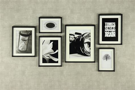 Framed Wall Art Set of 6 Prints Black Framed Multi Poster Set | Etsy