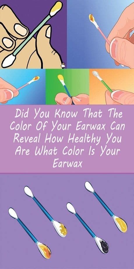 DID YOU KNOW THAT THE COLOR OF YOUR EARWAX CAN REVEAL HOW HEALTHY YOU ...