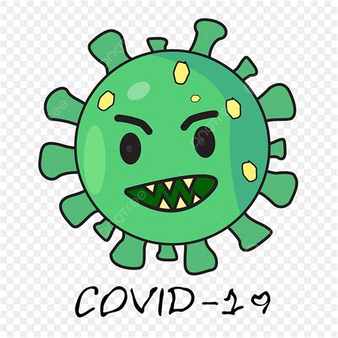 Covid 19 Clipart Transparent Background, Covid 19 Virus Cartoon, Covid ...