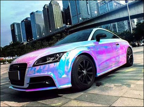 Iridescent Chrome Film in 2020 | Chrome cars, Vinyl wrap car ...