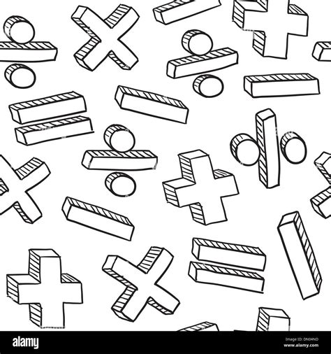 Seamless math symbols vector background Stock Vector Art & Illustration ...