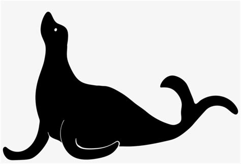 Sea Lion Clipart Animal Shadow - Seal Silhouette Transparent PNG ...