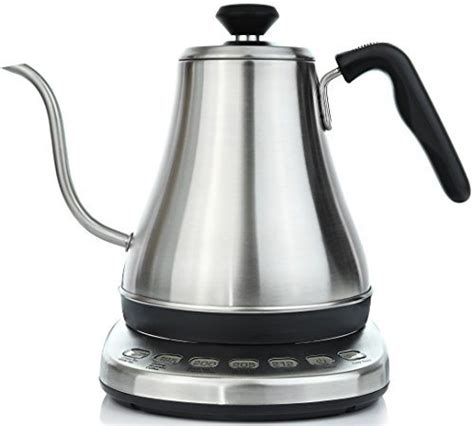 Electric Gooseneck Kettle with Temperature Presets – 1L Electric Teapot ...