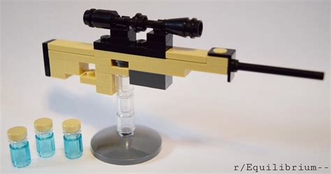 I created a miniature Lego Fortnite bolt action sniper with mini shield ...