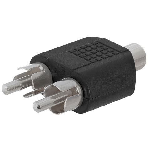 RCA Jack to 2xRCA Plug Adapter - Straight