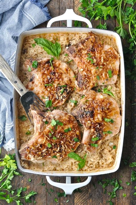 "No Peek" Pork Chop and Rice Casserole - The Seasoned Mom | Recipe ...