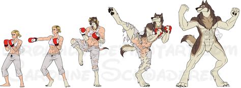 WereWolf Transformation - Commission | Werewolf, Spirit animal art, Tf art