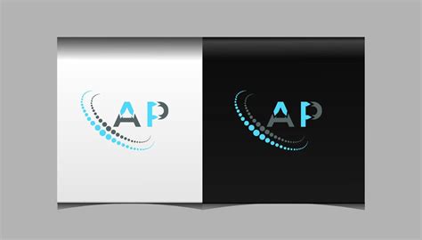 AP letter logo creative design. AP unique design. 10260250 Vector Art ...