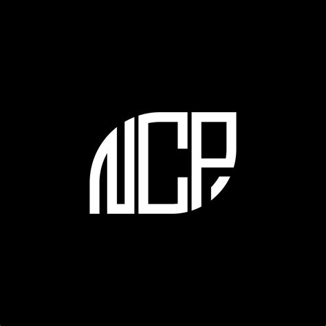 NCP letter logo design on BLACK background. NCP creative initials ...