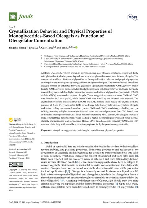 (PDF) Crystallization Behavior and Physical Properties of ...