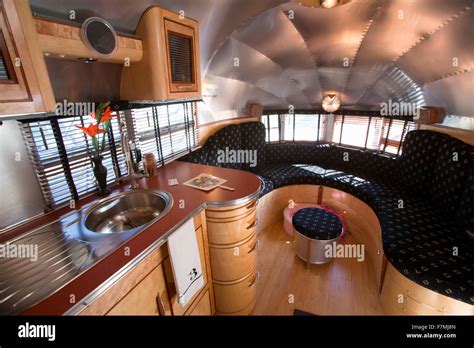 Interior view of 1930's Art Deco Airstream Trailer at Vintage Trailers ...