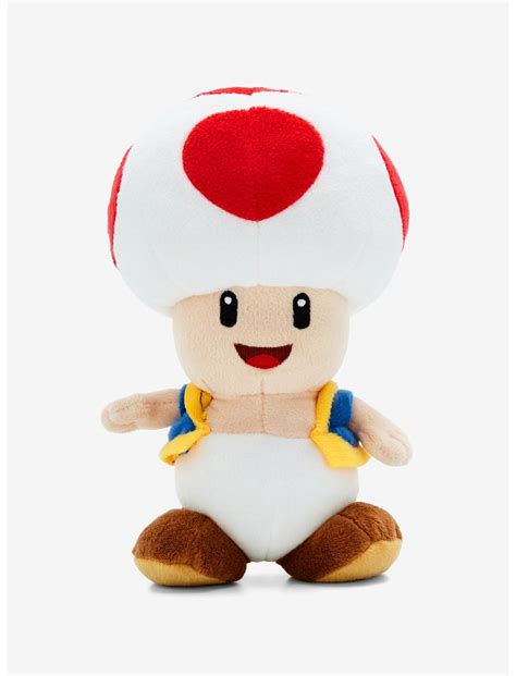 Super Mario Bros. Toad Smiling 8 Inch Plush | BoxLunch