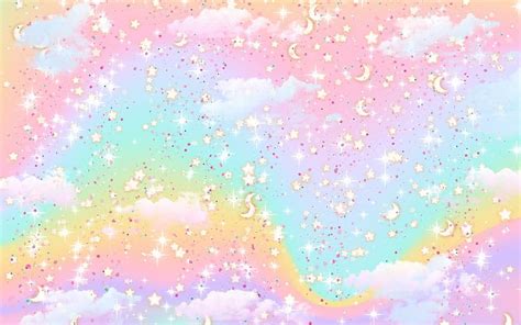 Pastel rainbow cute aesthetic backgrounds, rainbow aesthetic HD ...