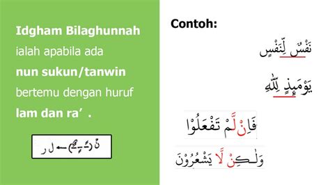 Hukum Bacaan Idgham Bilaghunnah Pengertian Contoh Dan Cara Bacanya ...