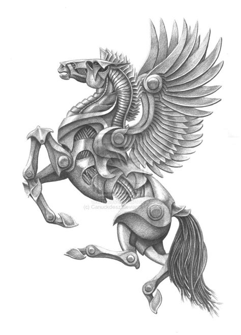 pegasus | Mecha-Pegasus | Steampunk drawing, Steampunk animals, Pegasus ...