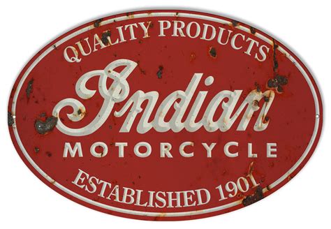 Indian Motorcycle 1901 Series Vintage Metal Sign 11x18 - Reproduction ...