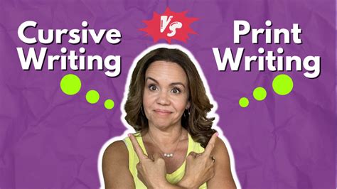 Cursive and Print Handwriting - Which Helps Students Learn Faster?