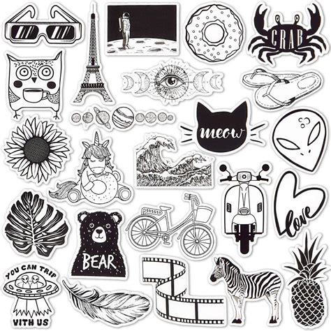 Chọn từ stickers cute black and white phù hợp cho dự án của bạn