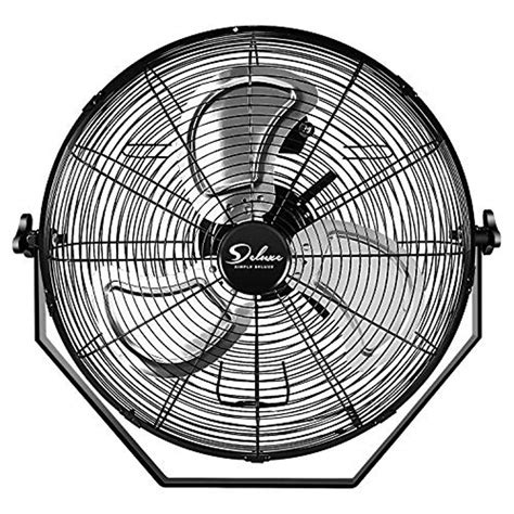 Simple Deluxe 18 Inch Industrial Wall Mount Fan, 3 Speed Commercial ...