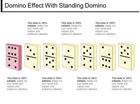 Domino Effect With Standing Domino | PowerPoint Templates Designs | PPT ...