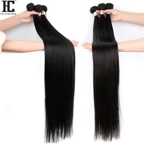 Brazilian Straight 32 34 36 38 40 Inch Weave Bundles Long Straight ...