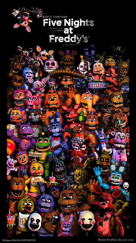 FNAF All Characters Wallpapers - Wallpaper Cave