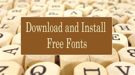 How to Download and Install Fonts on your Computer and Laptop - YouTube