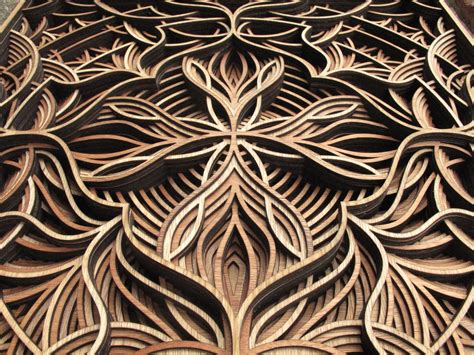 Geometric Laser-Cut Wood Relief Sculptures by Gabriel Schama — Colossal