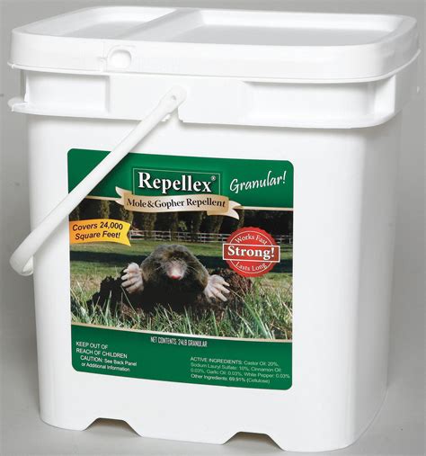 REPELLEX, Targets Moles/Rodents/Voles, Granules Form, Mole/Gopher ...