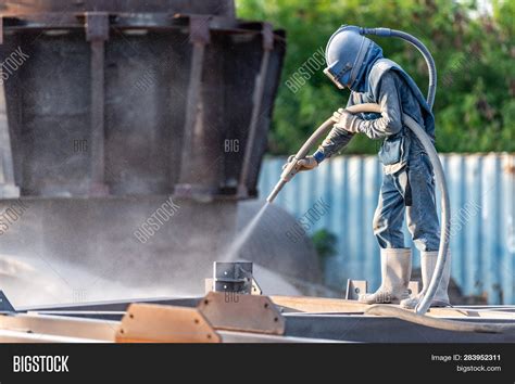 Sand Blasting Process Image & Photo (Free Trial) | Bigstock