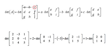 Determinant of a 3 x 3 Matrix - Formulas, Shortcut and Examples