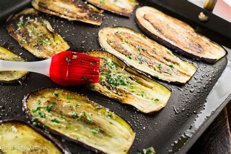 Healthy Pan Fried Baby Eggplant with Gremolata - Girl and the Kitchen