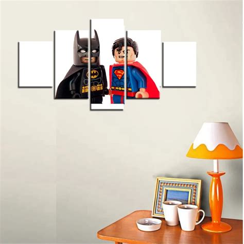 The Lego Batman Movie Oil Painting Canvas Batman & Superman Hero LEGO ...