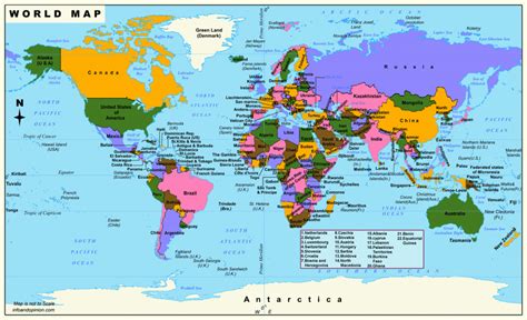 Image Of World Map-Download Free World Map In PDF - Infoandopinion