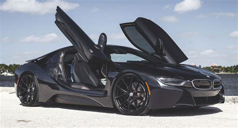 Blacked-Out BMW i8 Looks Stealthy With HRE Wheels | Carscoops