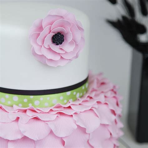 Rose Petal Cake | Rose petal cake, Petal cake, Cake design inspiration