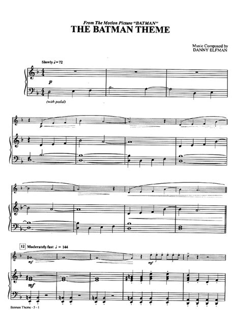 THE BATMAN Theme Piano Sheet music | Easy Sheet Music