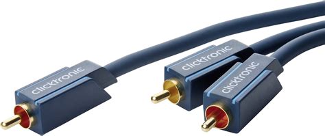 clicktronic RCA Audio/phono Y cable [1x RCA plug (phono) - 2x RCA plug ...