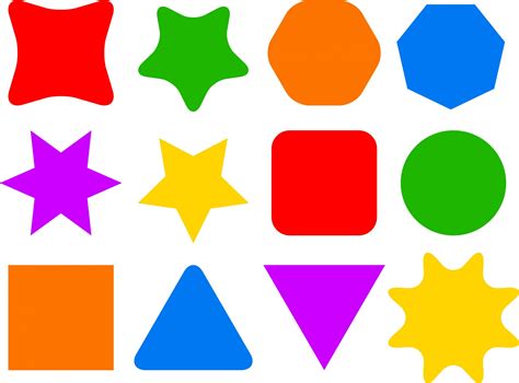 Colourful Shape Icons Free Stock Photo - Public Domain Pictures