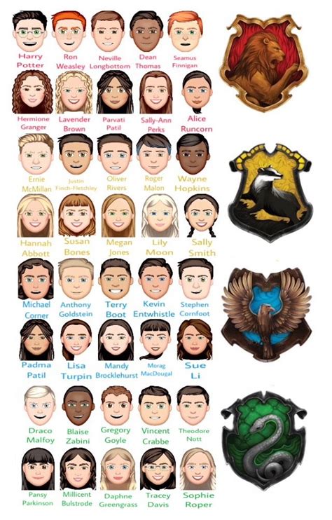 Hogwarts Students 🍃 #Slytherin #Ravenclaw #Hufflepuff #Gryffindor ...