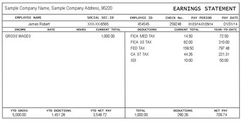 Sample Pay Stub | Instant Online Pay Stubs | Pay Stubs