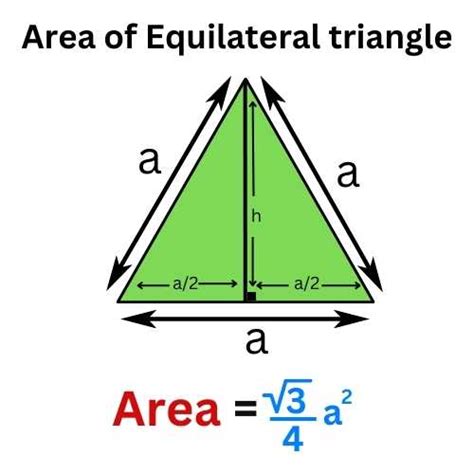 Formula For The Area Of An Equilateral Triangle - DewWool